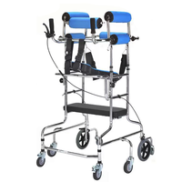 Déambulateur pliable à 8 roues anti-basculement pour adultes, pour la rééducation de la hémiplégie, l'entraînement à la marche des membres inférieurs, aide à la marche pour AVC et paralysie cérébrale