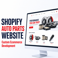 Développement de site web Shopify personnalisé pour pièces automobiles, compatible web et mobile, avec filtres de véhicules et catalogue de pièces LionCreate