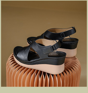 Sandales d'été tendance à talons ouverts en cuir PU, semelle souple antidérapante pour femme, idéales pour la marche en extérieur (<span class=keywords><strong>Babouche</strong></span> Femme) - Product Image 6