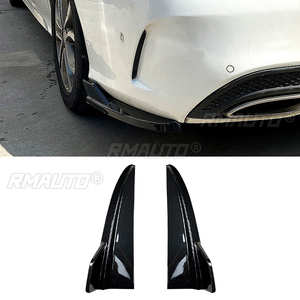 Rear Bumper Lip Diffuser Side Spoiler <b>Splitter</b> for Mercedes-Benz C-Class W205 C180 C200 C260 C43 AMG 2015-2021 Body Kits - Product Image 1