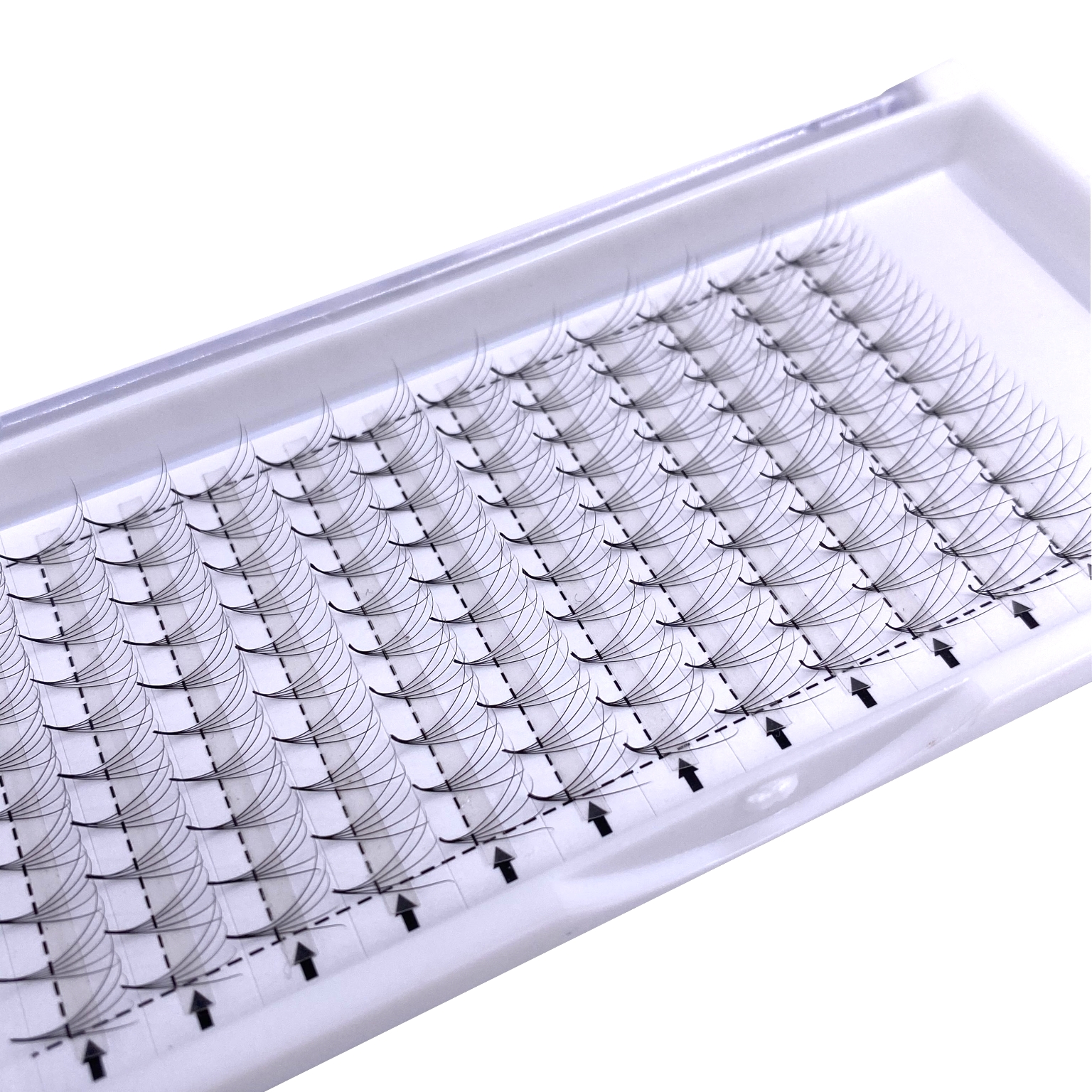 5D -14D заостренная основа, острые базовые готовые вееры, средние ленты, 8-18 мм, индивидуальные готовые веерные ресницы ручной работы