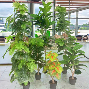 Plantes <span class=keywords><strong>d</strong></span>'<span class=keywords><strong>intérieur</strong></span> artificielles en plastique Scindapsus Aureus au design moderne avec pot pour utilisation au sol - Product Image 2