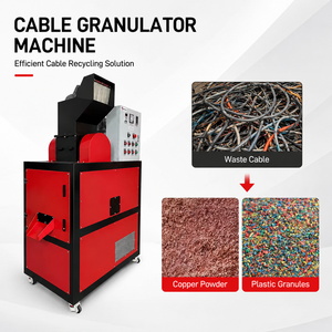 Granulador de Cobre 200kg/h, Separador de Aire, Máquina de Reciclaje de Cable de Desecho, 99.9% de Pureza, Certificado CE, Fábrica OEM - Product Image 1