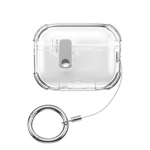 เหมาะสำหรับเคสป้องกันหูฟัง AirPods Pro 3 แบบฝาพับกึ่งโปร่งใสพร้อมขาตั้ง ป้องกันการตกกระแทกแบบเต็มรูปแบบ - Product Image 6