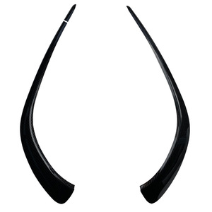 Mercedes-Benz CLA C118 Front Bumper Canard Lip ABS Piano Black Carbon Fiber Texture Exterior Modification - Product Image 5