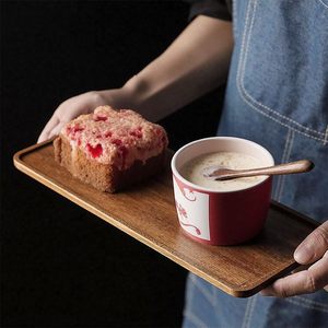 Grand <span class=keywords><strong>plateau</strong></span> <span class=keywords><strong>de</strong></span> service rectangulaire en bois poli <span class=keywords><strong>de</strong></span> qualité commerciale pour fromage, charcuterie, gâteau, sandwich, collation, légumes et apéritifs - Product Image 5