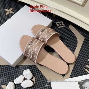 Sandalias Planas de Playa para Mujer, Primavera 2026, Modelo D Family, con Pedrería Bordada, Forro Transpirable y Ligero - Product Image 5