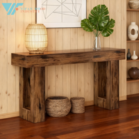 Muebles de escritorio de ordenador directamente duraderos, muebles de oficina modernos de Color de madera maciza con Panel de almacenamiento para sala de estar