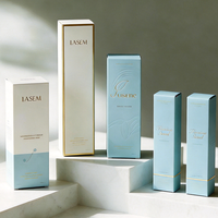 Boîte en carton personnalisée avec impression de logo laminé pour emballage de soins de la peau, vente en gros, boîte à rabat pour parfum, huile essentielle, crème solaire