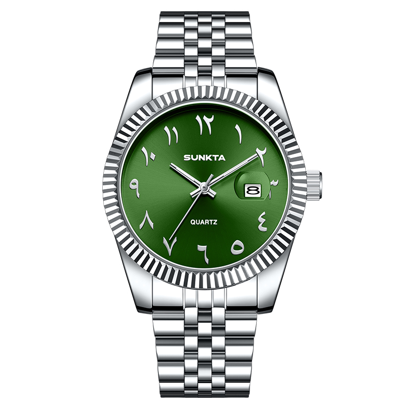 F - silver green