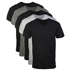 Camisetas con cuello en V para hombre Multipack Calidad Premium Ajuste cómodo Ropa casual con estilo Varios colores y tamaños - Product Image 1