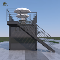 DYCE1 Chambre d'hôtel préfabriquée prête à l'emploi Conteneur plat Petite maison pour la vie en plein air Utilisation de bureau Panneau sandwich en acier