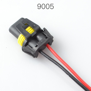 9005 12V 2Pin 200mm Ampul Dişi Kablo Demeti Konnektörü Bakır Özlü PA66 Oto Far ve Aydınlatma Sistemi Kablolaması için - Product Image 2