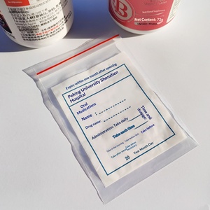 Op maat gemaakte, beschrijfbare, hersluitbare ziplock verpakkingen voor medicijnen, geschikt voor interne westerse <span class=keywords><strong>capsules</strong></span> & orale medicijnen (wegwerpbaar) - Product Image 3