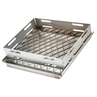 Fumoir vertical portable en bois avec thermomètre intégré, grilles multicouches en acier inoxydable, four à fumer pour barbecue extérieur