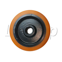 Roue motrice en PU 14055 pour transpalette Hangcha Ray avec roulement 6205 à alésage cannelé