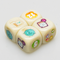 Set dadu kustom Set dadu Dnd Poly Resin berukir Set dadu dengan 10mm 12mm 14mm 16mm 18mm 20mm 25mm 30mm D6 Pla