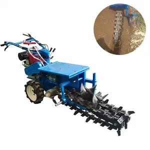 pipe trench ditch digger tractor trenching machine trencher