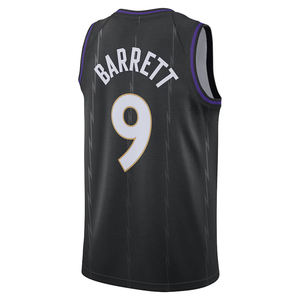 Của nam giới Toronto #9 RJ Barrett thành phố phiên bản bóng rổ Jersey-thêu với logo khâu - Product Image 6