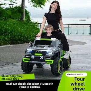 Toptan Sıcak Satış Çocuk Elektrikli Binilebilir Araba 12v Uzaktan Kumandalı Oyuncak Araba Müzikli LED Işıklı Erkek Kız Çocuklar İçin - Product Image 6