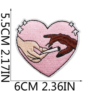 Venta al por mayor 3D <span class=keywords><strong>bordado</strong></span> planta de cáñamo hoja parches caliente-prensado hierro-en calcomanías para ropa personalizada sombreros y decoraciones de bricolaje - Product Image 6