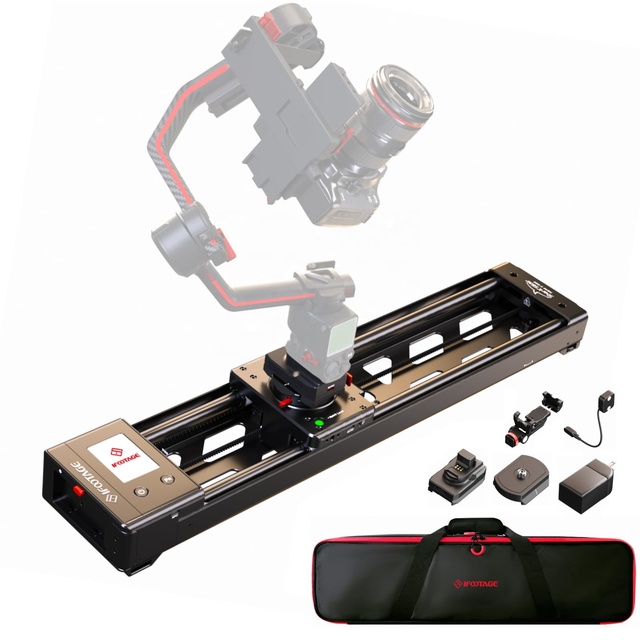 IFOOTAGE Shark Slider Nano II Motorized Camera Slider 660 Motorized Camera Slider - 26" Multi-Axis Pan Slider for DJI Gimbals