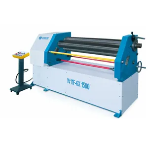 w11f asymmetrical 3 rollers with rubber cover plate bending machines especial for thinner plate