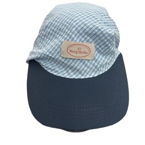 Ai Meng Studio Plaid Baseball Cap Cotton Poplin Sunscreen Breathable Women's Spring <b>Summer</b> <b>Hat</b> - Product Image 5