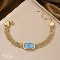 Nouvelle Arrivée Personnalisée ODM OEM Montre Femme Tendance Luxe Léger Anti-corrosion en Acier Inoxydable Doré avec Cadran Ovale Blanc et Bracelet Maille Milanaise
