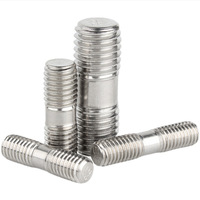 Double End Stud Bolt Stainless Steel 304 A2-70 DIN 976 M6-M24 Right Hand Threaded Rod for Flange Machinery OEM Factory Made