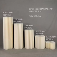 Accessoires de fête en papier pour mariage, socles cylindriques, présentoir à bonbons, présentoir à gâteaux, piédestal, support pour arche de ballons, décorations d'Halloween