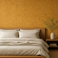 Revêtement mural ignifuge en feuille d'or durable pour hôpitaux et villas