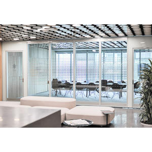 Cloison de bureau murale moderne réduisant <span class=keywords><strong>le</strong></span> bruit d'usine professionnelle mur de verre insonorisé recyclable nouveau Style modulaire - Product Image 3