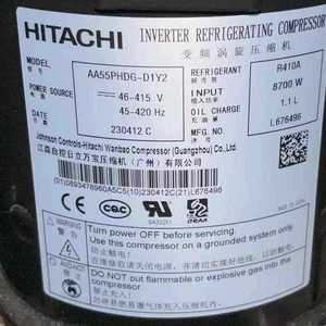 คอมเพรสเซอร์ทำความเย็นแบบอินเวอร์เตอร์ฮิตาชิ รุ่น AA55PHDG D1Y2 R410A 8700W สำหรับเครื่องปรับอากาศ - Product Image 1