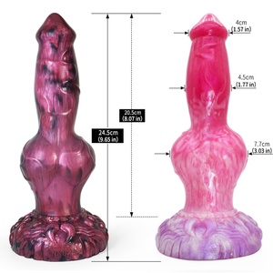 NNSX 9.7inch Dog Knot Penis Animal Cock Fantasy Beast <b>Dildo</b> Anal Plug with Suction Cup Lesbian <b>Dildo</b> Adult Sex Toys Wholesale - Product Image 1