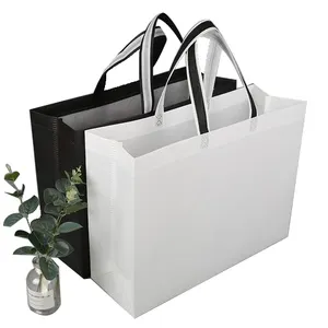 Wholesale Good Quality Eco Friendly PP Non Woven Laminated Shopping Bag Printed Recyclable Fabric Tote Bags