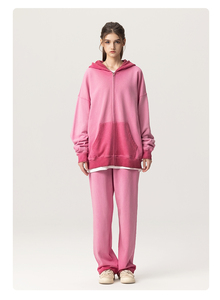 Logo personalizzato <span class=keywords><strong>Vintage</strong></span> Full Zip up <span class=keywords><strong>oversize</strong></span> felpa con cappuccio Acid Wash Street Wear da donna <span class=keywords><strong>felpe</strong></span> 420 Gsm 100% felpa in cotone - Product Image 6