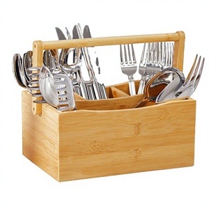 Natural Bamboo Folding <b>Rack</b> <b>Utensil</b> Holder Organizer Four-Tier Multifunctional for <b>Kitchen</b> Countertop Portable Outdoor Picnic - Product Image 1