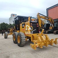 Japanischer Original Gebrauchter CAT140K Grader mit Niedriger Betriebsstundenzahl Baumaschine Radtyp Inklusive Motor Getriebe 128KW Hohes Lastmoment