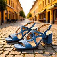 Nouvelles Sandales d'été 2026 pour Femme, en Similicuir, Confortables et Souples, à Talon Carré de 5 cm, Bout Ouvert, Style Creux Tendance, Idéales pour le Quotidien et les Vacances