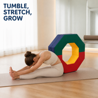 Tapis d'entraînement Octogone pour la gymnastique, les sauts, les étirements, le yoga et l'entraînement aérobie, OEM, marque privée, vente en gros