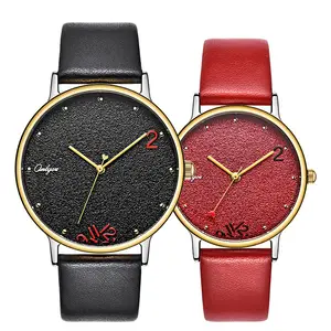 Onlyou Love Gift Luxury watch Men Women Wristwatch custom logo steel leather hand clock 520011