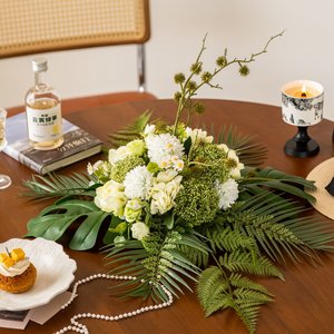 Arreglo de Flores Artificiales de Seda para Decoración de Mesa, Hortensias Púrpuras, Decoración para el Hogar, Centro de Mesa para Banquetes y Restaurantes - Product Image 3