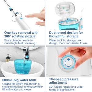 Pour Nicefeel <span class=keywords><strong>brosse</strong></span> <span class=keywords><strong>à</strong></span> <span class=keywords><strong>dents</strong></span> dentaire sans fil portable <span class=keywords><strong>à</strong></span> Jet d'eau et pour irrigateur Oral mode petit appareil électrique pour le ménage - Product Image 4