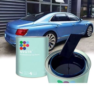 Revêtement de finition automobile haute brillance, couleur bleu ciel Tiffany, nacré métallique, peinture automobile 1K - Product Image 1