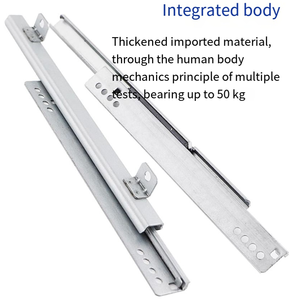 17Mm Brede Dubbele 2-delige Trekstang Heavy-Duty Rail Voor Toetsenbordladen/Massagestoelen/Broodkasten Tariefcapaciteit 50Kg - Product Image 4