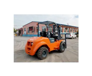 Cheap 3ton 3.5ton All Rough Terrain off-Road Fork Lift Forklift with Isuzu or Yanmar engine