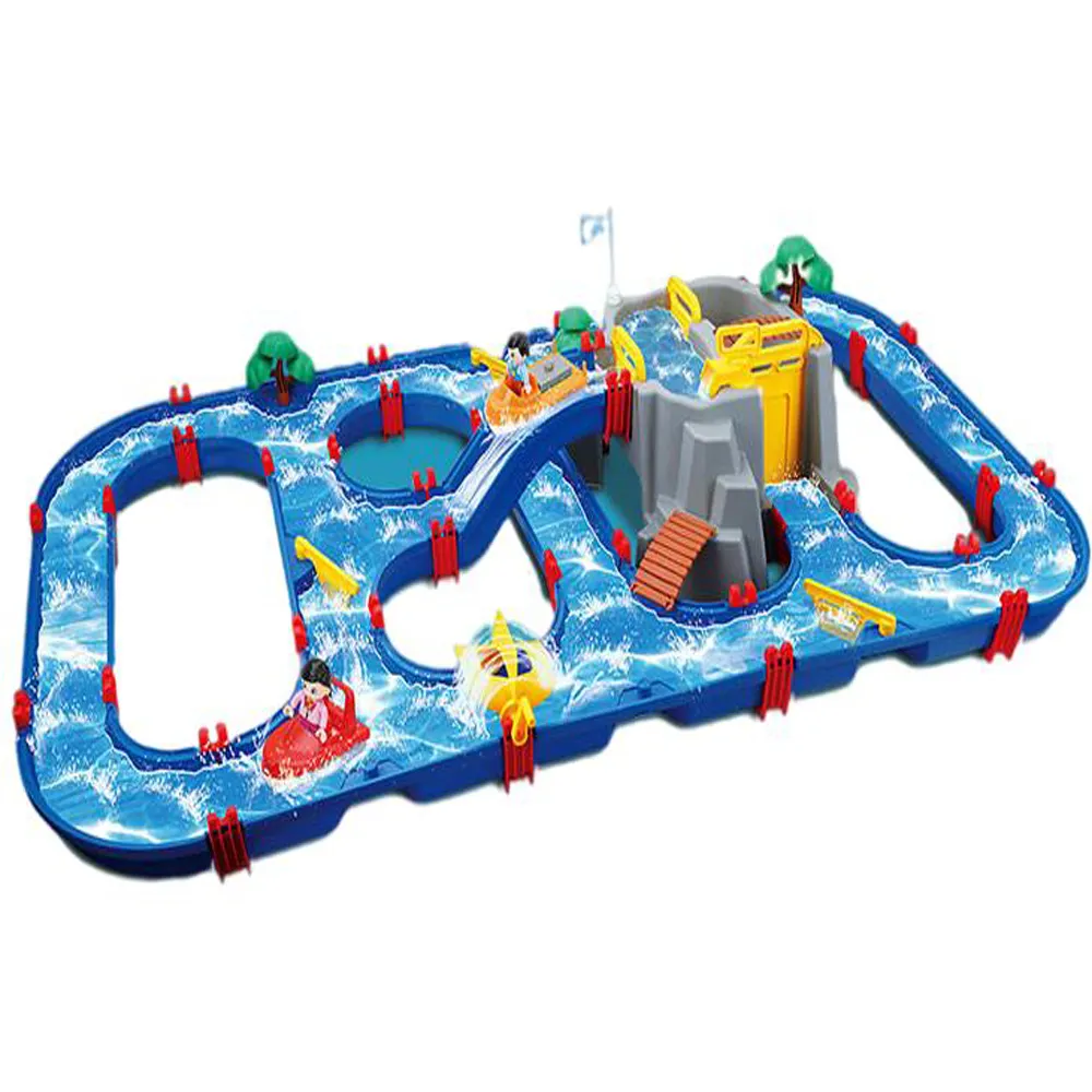 HW TOYS 2023 Outdoor Indoor Educational Diy Assembly Game Bricks Amusement Water Park Building Blocks Playing Sets Toy For Kids