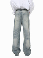 Herren-Jeans mit Bienenzucht-Taschen, Denim-Hose mit Bienenstock-Details, lockere Passform, Imkerhose, Großhandel