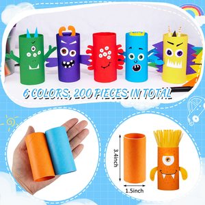 Paquete de 200 Tubos de Cartón para Rollos de <span class=keywords><strong>Papel</strong></span> Higiénico, Rollos de <span class=keywords><strong>Papel</strong></span> Gruesos y Resistentes para <span class=keywords><strong>Manualidades</strong></span> Infantiles, Proyectos de Arte, Decoración Navideña - Product Image 2